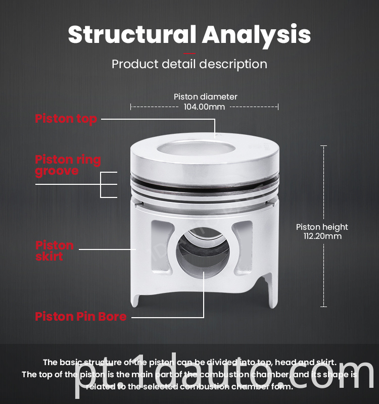 Auto Parts Piston 4d34t 5 For Mitsubishi